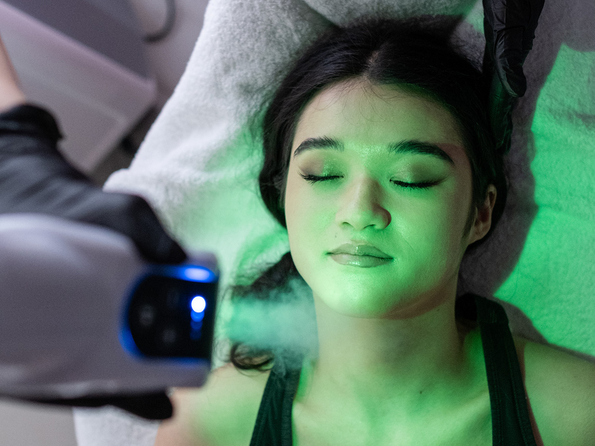 Tratamiento de crioterapia para belleza y cuidado de la piel